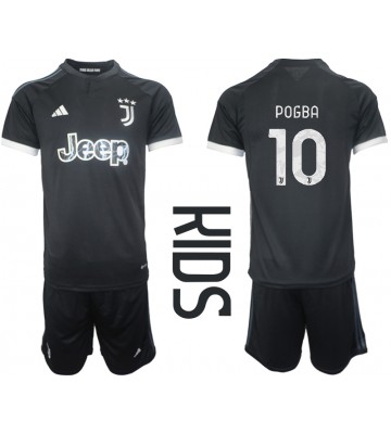 Juventus Paul Pogba #10 Tredje Kläder Barn 2023-24 Kortärmad (+ Korta byxor)
